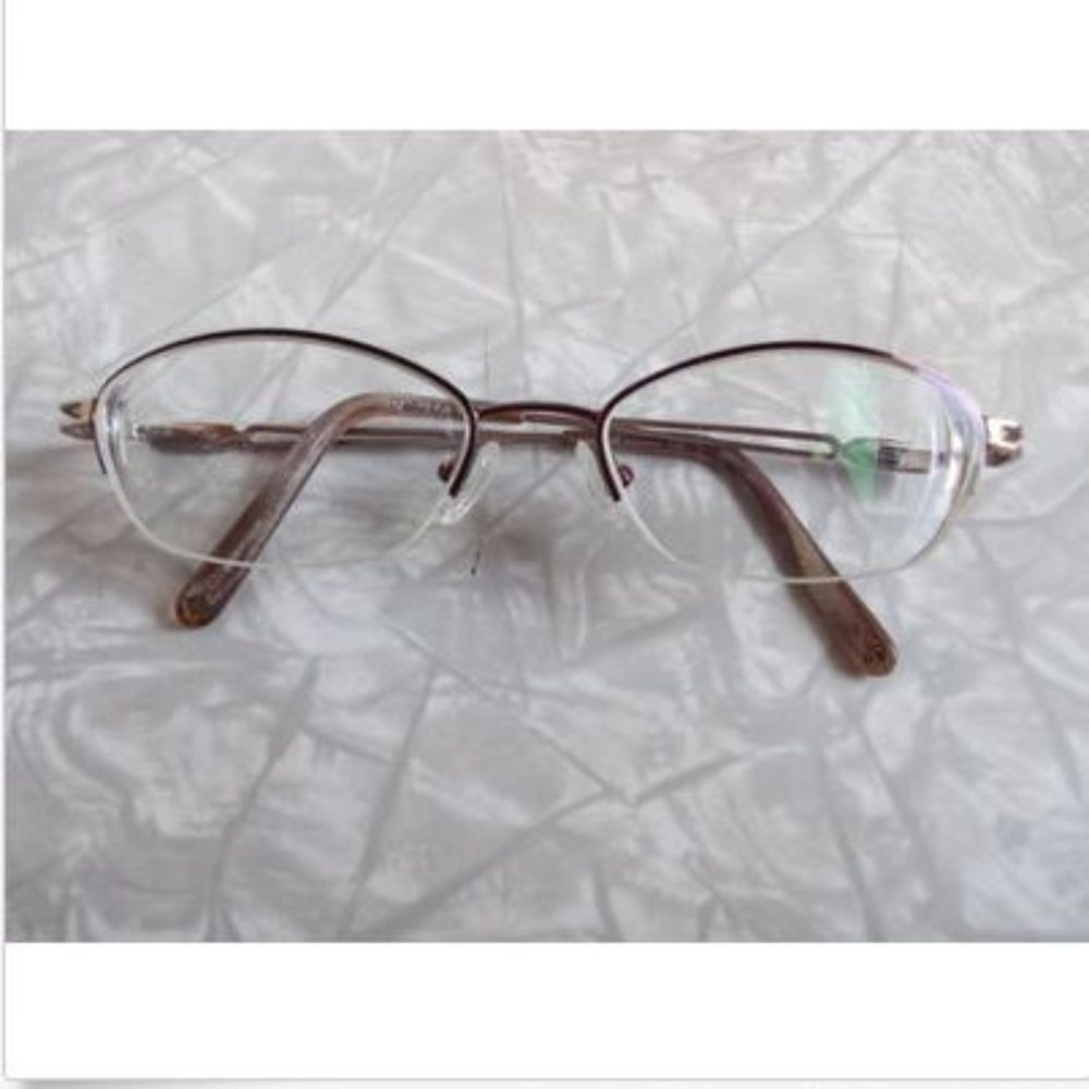 Liz Claiborne Glasses Frames Red Half Rim